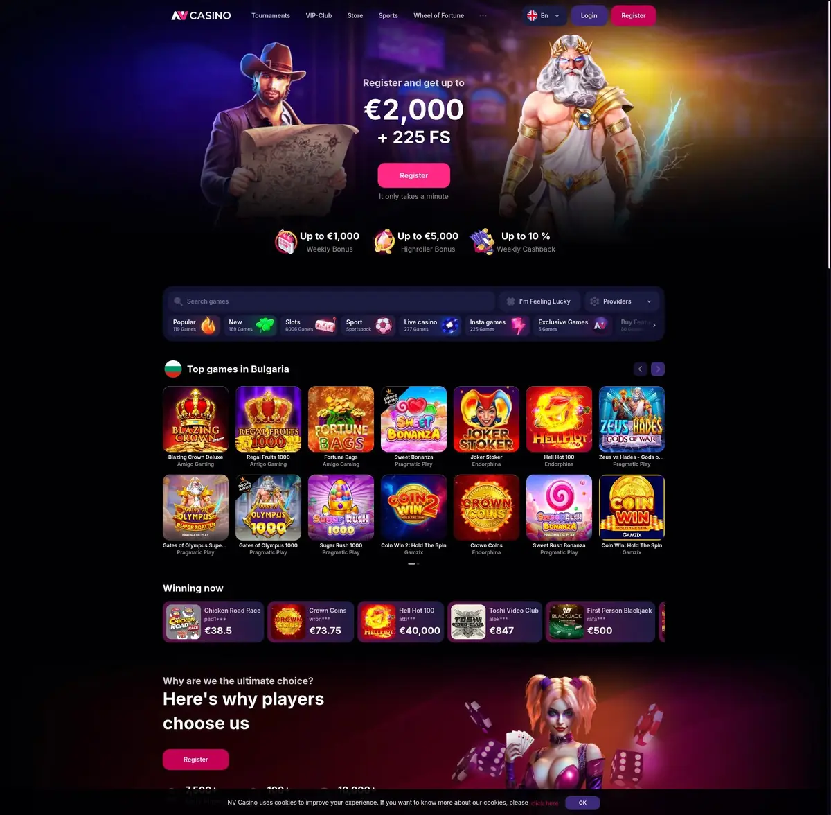 NV casino screenshot